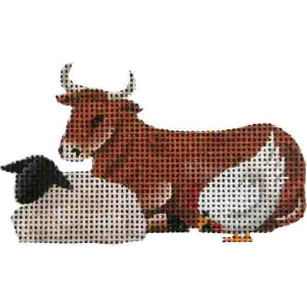 627k Nativity animals 3.5 x 3 18 Mesh Rebecca Wood Designs!