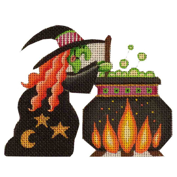 741a Witches brew 4" x 5" 18 Mesh Rebecca Wood Designs!