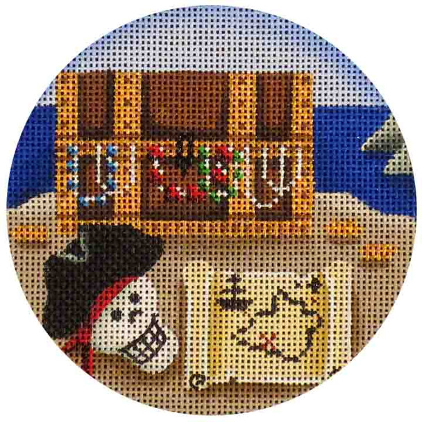 1010d  Treasure Island 4" Round 18 Mesh Rebecca Wood Designs!