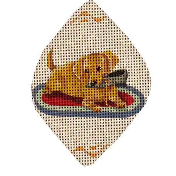 1008o Dog Bite 4" x 6"18 Mesh Rebecca Wood Designs!