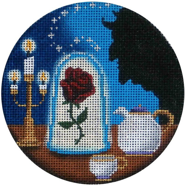 1010o Beauty and the Beast 4" Round 18 Mesh Rebecca Wood Designs!