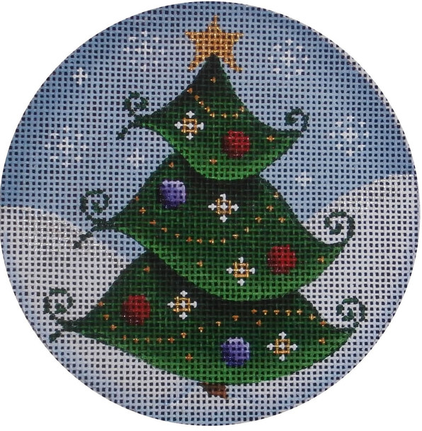 1037c Curley Tree 4" Round 18 Mesh Rebecca Wood Designs !