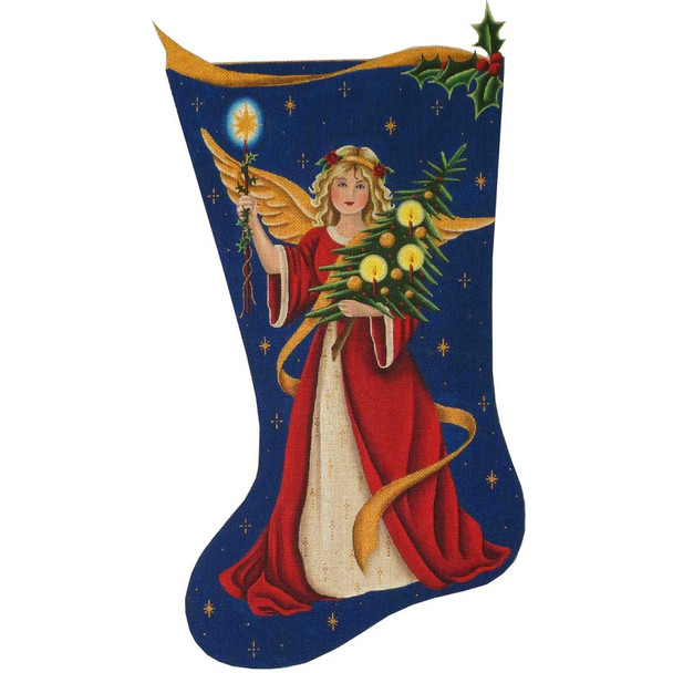 1305 Victorian Angel 11" x 19"  13 Mesh Rebecca Wood Designs!