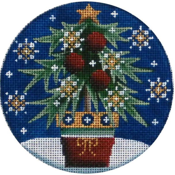 1033c Red Ball Tree  4" Round 18 Mesh Rebecca Wood Designs!