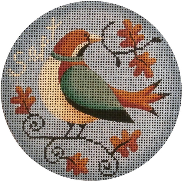 1035i September Bird 4" Round 18 Mesh Rebecca Wood Designs!