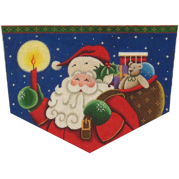 1400a Jolly Santa Cuff 8" x 11" 18 Mesh Rebecca Wood Designs!