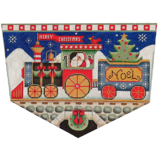 1422c Santa’s Train 8" x 11"  13 Mesh Rebecca Wood Designs!