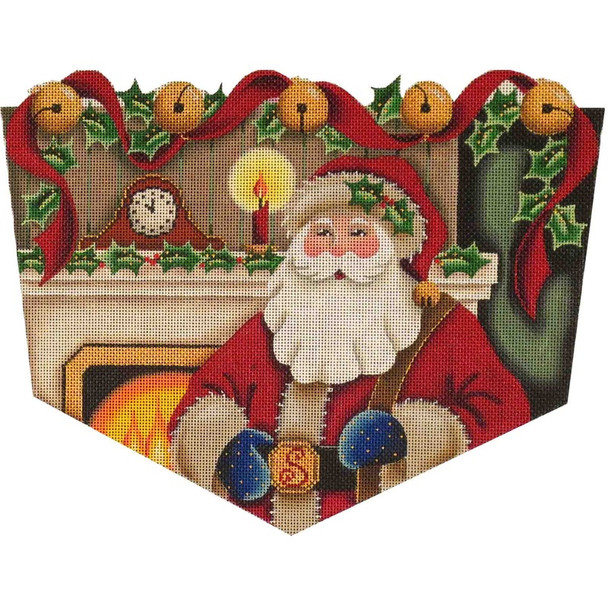 1430 Elegant Santa cuff 8" x 11" 18 Mesh Rebecca Wood Designs!
