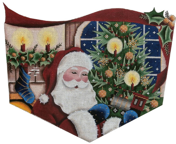 1458a Santa Presents, Boy Cuff 8" x 11" 13 Mesh Rebecca Wood Designs !