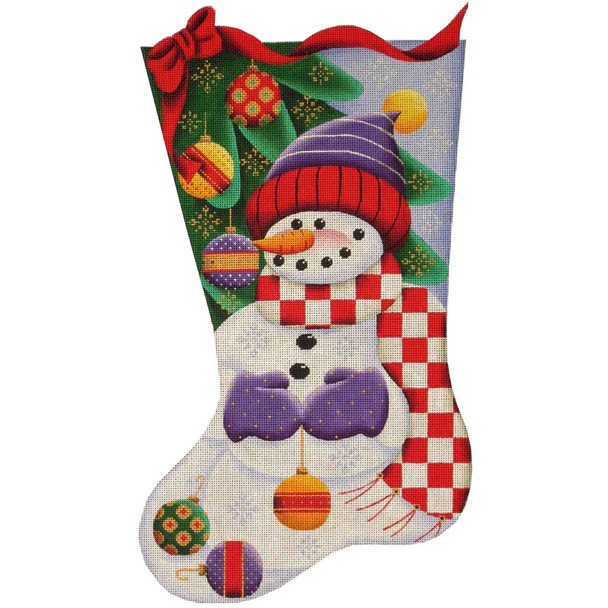 384i Ball Snowman 11 x 19 13 Mesh  Rebecca Wood Designs!