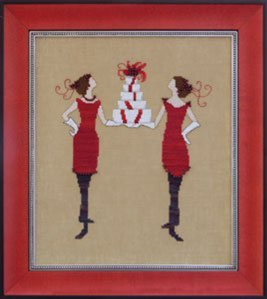 NC172 Nora Corbett Red Gifts - Red Ladies Collection Approximate size 7.6"w x 8.9"h