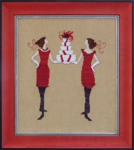 NC172 Nora Corbett Red Gifts - Red Ladies Collection Approximate size 7.6"w x 8.9"h