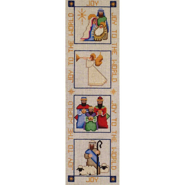 443m Nativity Banner  4" x 15" 18 Mesh Rebecca Wood Designs!