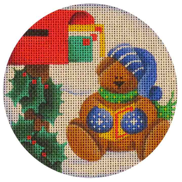 505h Christmas Mail 4" Round 18 Mesh Rebecca Wood Designs !