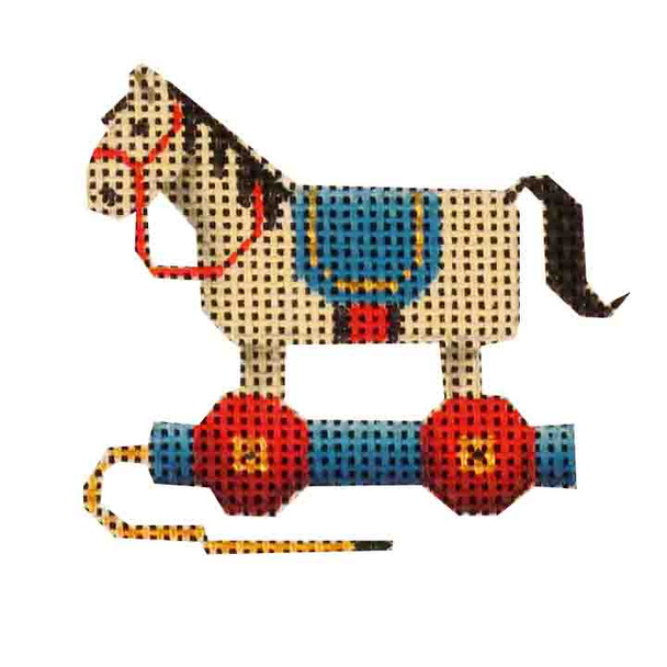 509o Mini Pull horse 3" Round 18 Mesh Rebecca Wood Designs!
