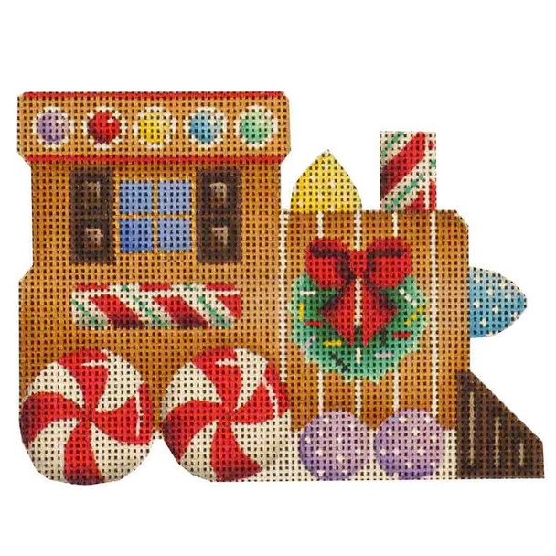 525a Gingerbread Engine 3 x 5 18 Mesh Rebecca Wood Designs !