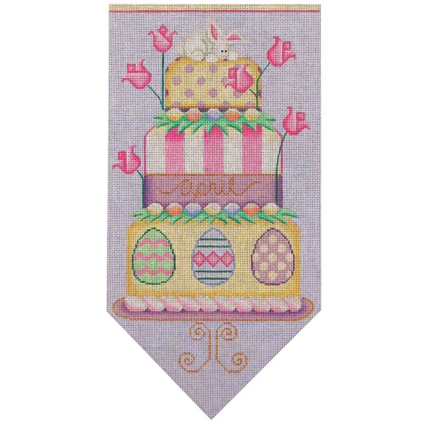 537d1 Easter banner cake 7" x 13" 18 Mesh Rebecca Wood Designs!