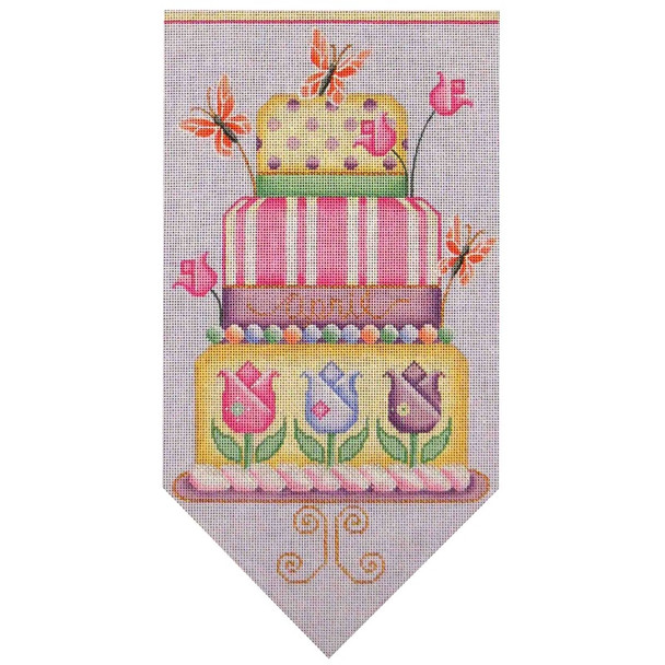 537d2 Apr banner cake 7" x 13" 18 Mesh Rebecca Wood Designs!