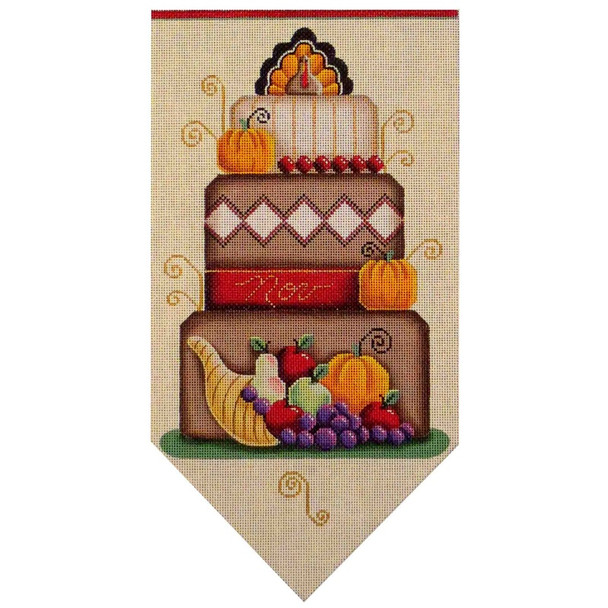 537k Nov banner cake  7" x 13" 18 Mesh Rebecca Wood Designs!