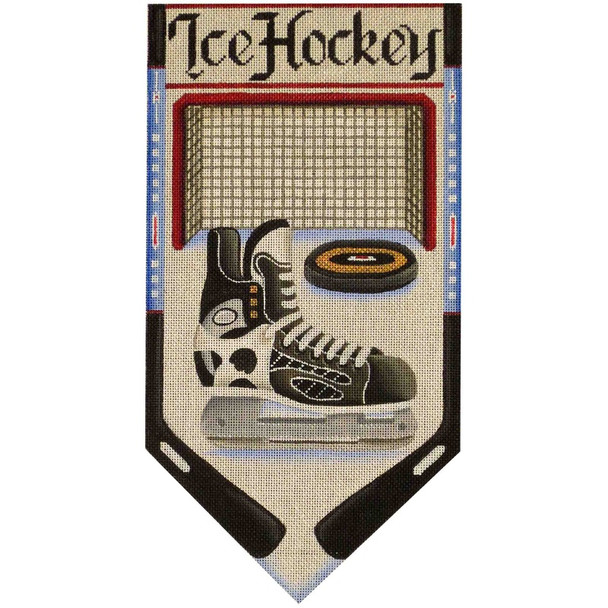 534e Hockey Banner 7" x 13" 18 Mesh Rebecca Wood Designs!