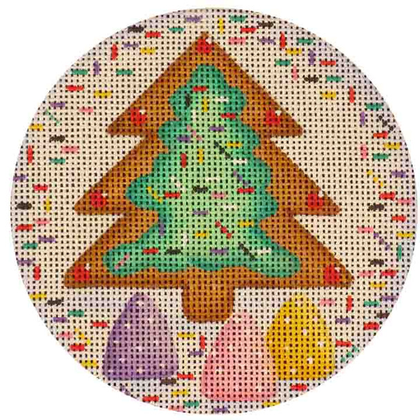 554b Gingerbread Tree 4" Round 18 Mesh Rebecca Wood Designs!