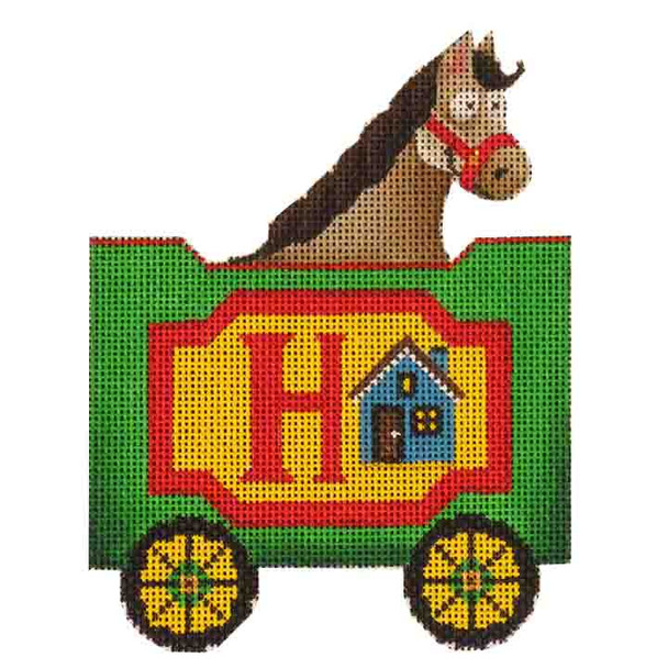 526a-z Letter H 4.3" x 5" 18 Mesh Rebecca Wood Designs !