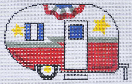 ZIA-68 Fourth Of July Camper Van 5 x 3  18 Mesh ZIA DESIGNS Danji Designs