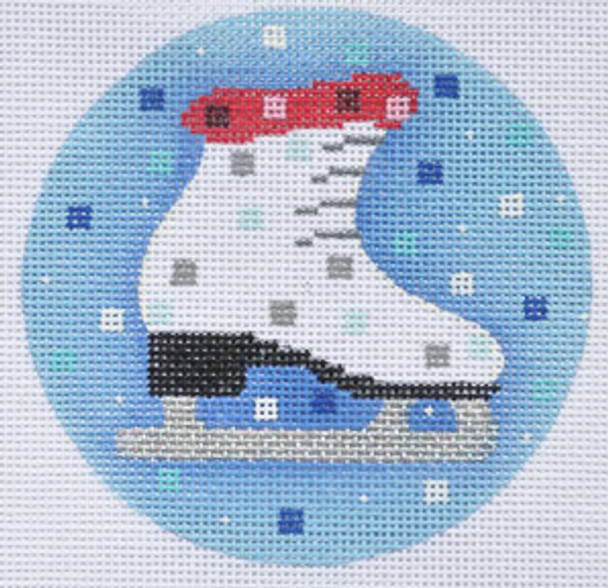 ZIA-70 Ice Skate Ornament  4" Round 18 Mesh ZIA DESIGNS Danji Designs