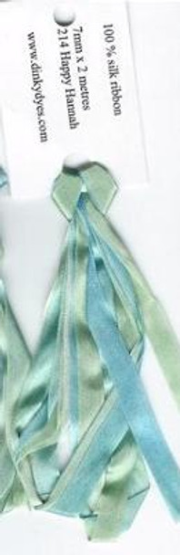SR-4MM-214 Happy Hannah Bush Christmas Dinky-Dyes Silk Ribbon 4mm