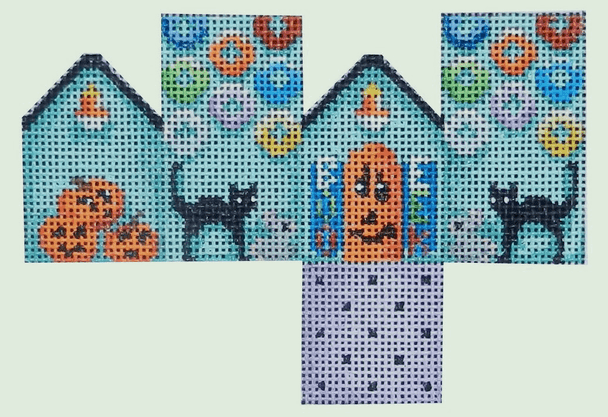 HH-455 4.75 x 3.5  Halloween House 18 Mesh Associated Talents Alpha Micro Mitten