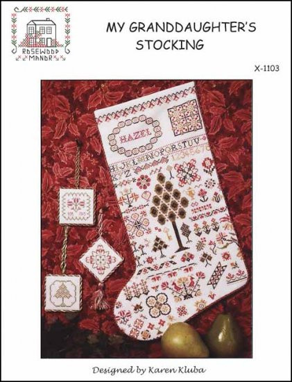 YT My Granddaughter's Stocking Size: 170 x 260 Rosewood Manor Designs