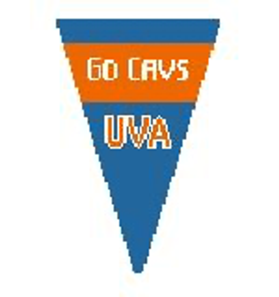 PE116 UVA Pennant 4 x 6 Kathy Schenkel Designs