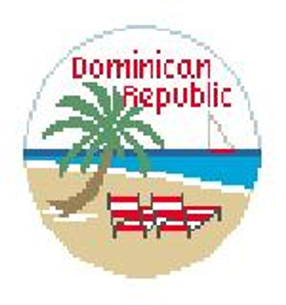 BT684 Dominican Republic 4" diameter 18 Mesh Kathy Schenkel Designs