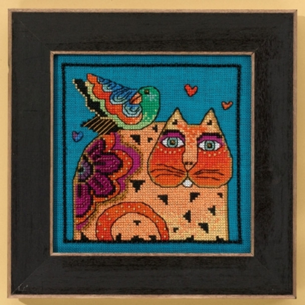 LB305104 Mill Hill Laurel Burch Feathered Friend - Cats Collection (Linen)