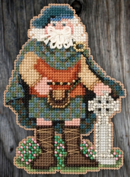 MH205301 Mill Hill Santa Ornament Kit Scotland Santa (2015)