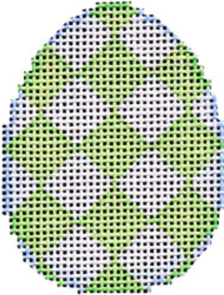 EG-613L  Lime Harlequin Mini Egg 2x2.5 18 Mesh Associated Talents 