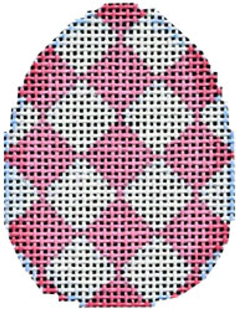 EG-613P Pink Harlequin Mini Egg 2x2.5 18  Mesh Associated Talents 