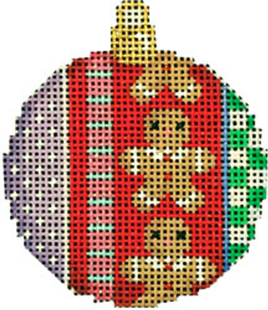 CT-1494 Gingerbread Boy/Patterns Mini Ball 2.25x2.5 18 Mesh Associated Talents 
