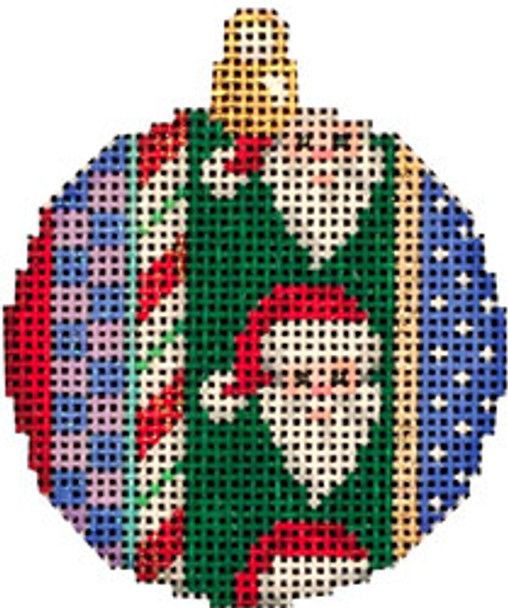 CT-1492 Santa/Patterns Mini Ball 2.25x2.5 18 Mesh Associated Talents 