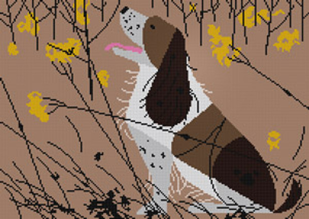 Springer Spaniel HC-S359 Charley Harper 18 Mesh 8 x 11