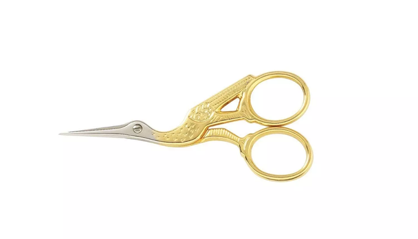 FDP G-ST Gingher 3.5” Stork Embroidery Scissors