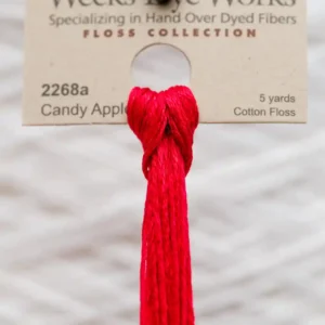 6-Strand Cotton Floss Weeks Dye Works 2268a Candy Apple