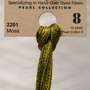 Pearl Cotton 8 2201 Moss Weeks Dye Works