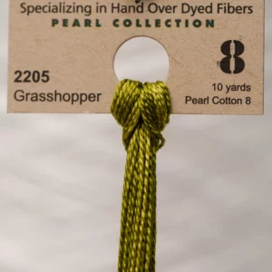Pearl Cotton 8 2205 Grasshopper Weeks Dye Works
