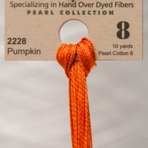 Pearl Cotton 8 2228 Pumpkin Weeks Dye Works 