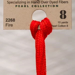 Pearl Cotton 8 2268 Fire Weeks Dye Works 