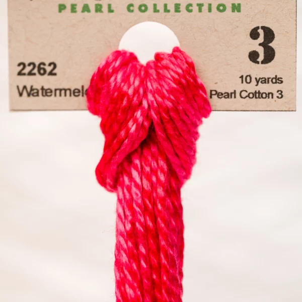Pearl Cotton 3 2262 Watermelon Punch Weeks Dye Works