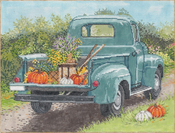 Country Road 12 x 9  18 Mesh Once In A Blue Moon By Sandra Gilmore 18-1105