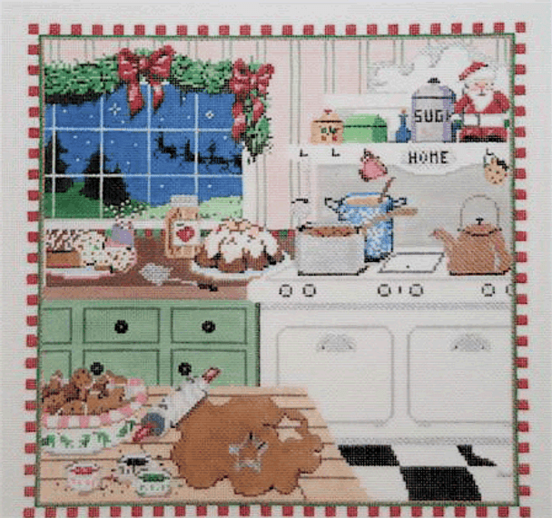 Christmas Kitchen 12 x 12 18 Mesh Once In A Blue Moon By Sandra Gilmore 18-161