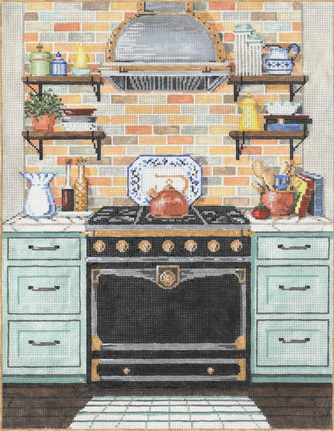 Chef Station 11 x 14 18 Mesh Once In A Blue Moon By Sandra Gilmore 18-1135